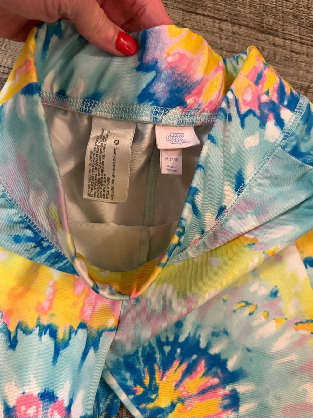 More Than Magic Girls Vibrant Tie-Dye Active Leggings